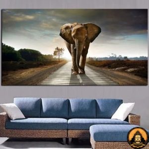 Tableau Éléphant Zen Bouddha  La Maison de Bouddha